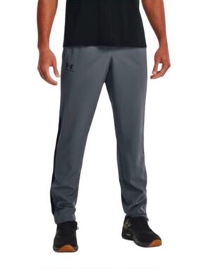 NWT! Under Armour Vital Woven Pants Loose Fit Grey Black Gym Training Men’s M